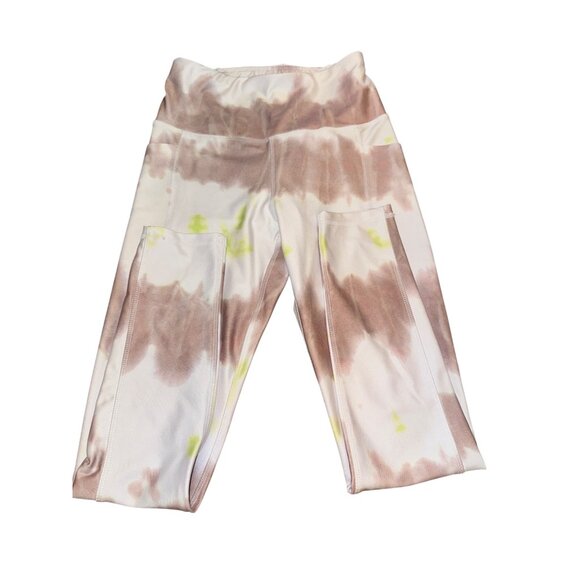 High-Waisted Ebb & Flow Tie-Dye Yoga Leggings S - Picture 4 of 8